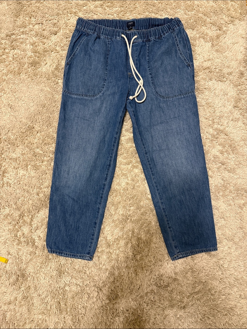 J Crew Drawstring Denim Jeans